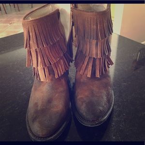 Steve Madden Fringe Booties